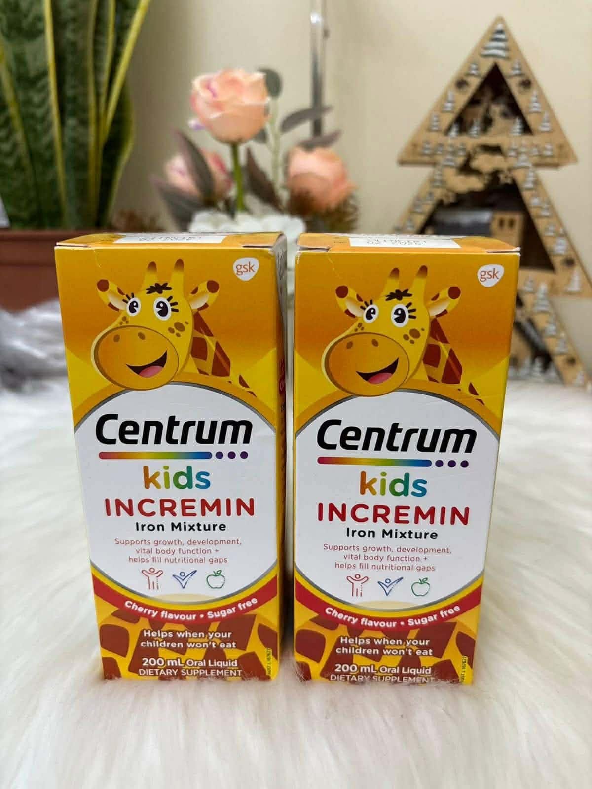 0af0dded-15aa-449b-b6ce-0d401aee082f Centrum Kids Incremin Iron Mixture Syrup – Cherry Flavour (200ml) | Sugar Free - Image 1