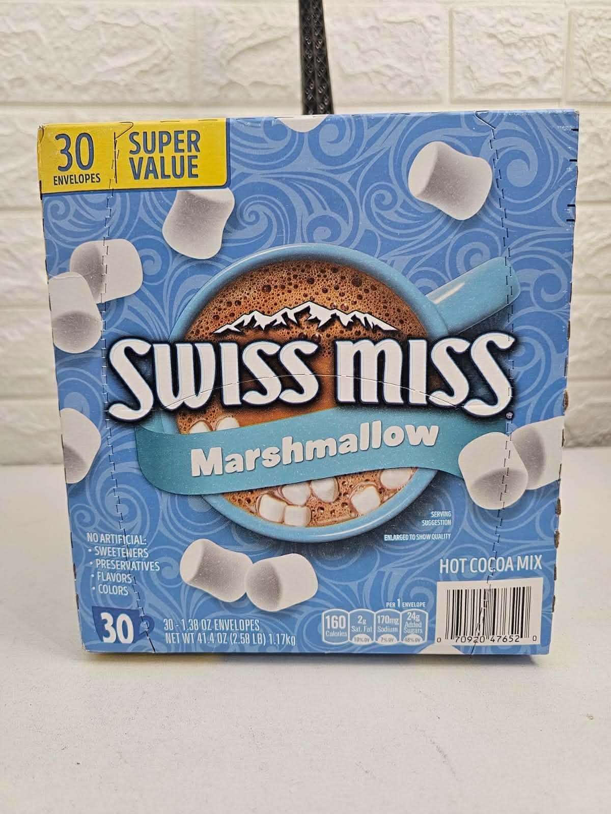 6da79315-2208-4942-aa7f-793c88bc2520 Swiss Miss Marshmallow Hot Cocoa Mix – Rich & Creamy Chocolate Drink with Mini Marshmallows | 30 Envelopes Super Value Pack - Image 1