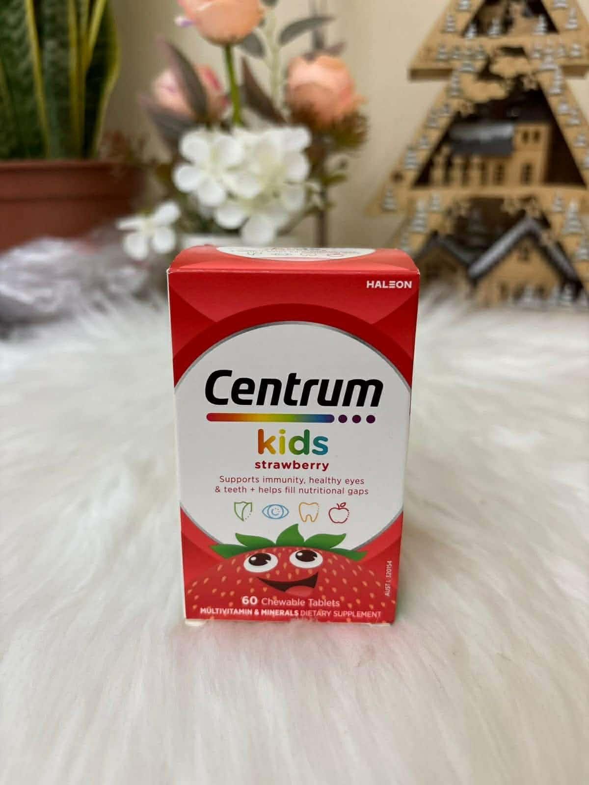 863e5cf6-39f7-43b9-ba36-0cb205106556 Centrum Kids Strawberry Chewable Multivitamin – 60 Tablets - Image 1